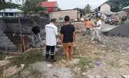 PT NHM Bersihkan dan Buatkan Bak Sampah di Pasar Malifut, Warga Ucapan Terima Kasih