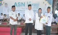 Pj Bupati Batang Peduli ASN kurang Mampu, Bagikan Sembako Sekaligus Peringati Maulid Nabi