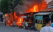 Ngeri Kebakaran Kios Tambal Ban di Semarang Barat, Satu Orang Luka Bakar