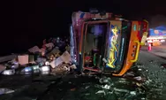 Bus Tabrak Truk Hingga Terguling di Tol Batang-Semarang, Seorang Penumpang Tewas