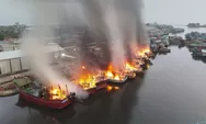 Ngeri! 12 Kapal Terbakar di Pelabuhan Pekalongan, Kerugian Tembus Puluhan Miliar