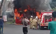 Terekam Video Bus Trans Semarang Terbakar di Gunungpati, Diduga Korsleting