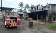 Tumpukan Serbuk Pabrik Pengolahan Kayu di Patean Terbakar,  Penyebabnya Masih Diselidiki