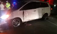 Sopir Indikasi Mabuk, Minibus  Lewati Median Jalan dan Tabrak Truk