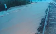Perjalanan KA Terganggu Akibat Banjir di Petak Jalan Gubug-Karangjati, KAI Kerahkan Petugas