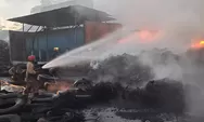 Tungku Oven Bocor, Pabrik Pengolahan Ban Bekas di Meteseh Terbakar