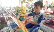 Lestarikan Seni Khas Kaliwungu, Anak TK di Kaliwungu Lukis Payung Kertas