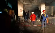 Bengkel Motor Terbakar, Sempat Terdengar Letupan Sebelum Api Membesar