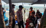 Lonjakan Pengunjung di Libur Lebaran, Pengamanan di Pantai Ngebum Diperketat   