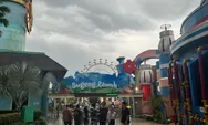 Libur Lebaran, Ribuan Pengunjung Padati Saloka Theme Park