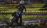 Trial Game Dirt 2025 Semarang, Pembalap Saling Adu Cepat Kalahkan Lawan dan Lumpur