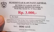 Waduh Parkir Roda 2  kok Rp 3.000, Begini Penjelasan Dinas Perhubungan Kendal 
