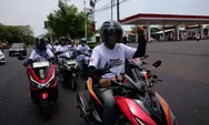 Ratusan Rider Motor Matic Ramaikan Feders Gathering 2025 di Kota Semarang