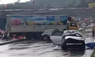 Detik-detik Tabrakan Beruntun di Exit Tol Bawen Libatkan 5 Kendaraan, Truk Hilang Kendali
