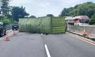 Kronologi Truk Terguling di Tol Tembalang Semarang, Diduga Tak Kuat Menanjak