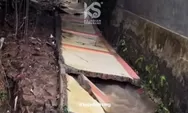 Pagar SD Srondol Wetan 4 Ambrol Diterjang Arus Sungai, Warga Panik Saat Hujan Deras