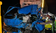 Kurang Konsentrasi, Truk Tabrak Kendaraan  di Tol Semarang–Batang , Satu Orang Tewas   