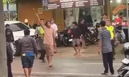 ODGJ Ngamuk Bikin Macet Jalan Depan Pasar Bawen, Acungkan Sajam dan Sempat Tantang Polisi