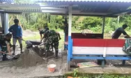 Sinergi TNI dan Warga: Babinsa Tanam 'Tiang Harapan' Ekonomi Desa di Pulutan Utara Talaud
