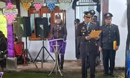 Wujud Dedikasi Institusi, Kapolsek Kabaruan, Ipda Andika Eka Putra Amis, SH Pimpin Upacara Persemayaman Purn. Brigadir Vinsensius