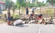 Dukung Pembangunan Desa, Koptu Eman Manein Kawal Pembuatan Plat Deker di Talaud