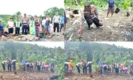 Dukung Swasembada Pangan, Kapolsek Melonguane, Ipda Eyckman V. Gagola, S.H., Turun Langsung Tanam Jagung di Desa Tule Talaud