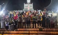 Sambut Ramadhan, Kapolsek Melonguane Kepulauan Talaud, Ipda. E.V. Gagola, SH, Pimpin Pengamanan Pawai Obor Remaja Masjid Jabal Rahmah