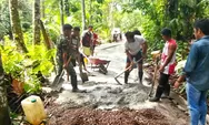 Tingkatkan Mobilitas Warga, Babinsa Sertu Slamet Padu Gerakkan Semangat Karya Bakti di Desa Ammat Talaud