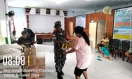 Pastikan Tepat Sasaran, Babinsa Sertu Yusup Kawal Penyaluran Beras 10 Kg di Desa Lobbo Talaud