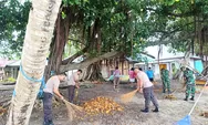 Sinergi Lintas Sektor Bersihkan Pantai Karatung Kecamatan Nanusa Talaud