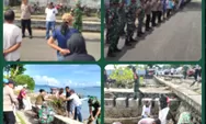 Sukseskan Program Indonesia Asri Anggota Koramil 1312-02/Lirung dan Polsek Lirung Bersama Pemerintah Serta Masyarakat Laksanakan pembersihan Area Pela