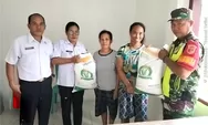 Babinsa Koramil 1312-08/Melonguane Talaud Dampingi Penyaluran Beras Bantuan Pangan di Kelurahan Melonguane Timur 
