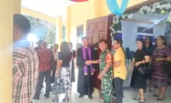 Babinsa Koramil 1312-08/Mlg, Serda.Jenri.Thomas Ikuti Ibadah Minggu di Gereja Paradise Taman Kasih Melonguane Talaud