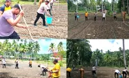Kapolsek Gemeh Talaud Pimpin Penanaman Jagung Dukung Swasembada Pangan