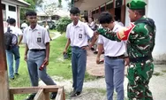 TNI Sahabat Pelajar, Babinsa Koramil 01/Kabaruan Tanamkan Nilai Sosial dan Cinta Tanah Air