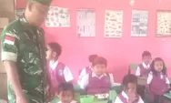 Babinsa Koramil 03/Beo memastikan distribusi MBG berjalan dengan baik