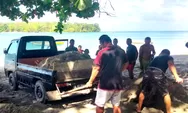 Tak Kenal Lelah, Babinsa, Koramil 1312-03/Beo, Sertu Yusup Tumambo Bersama Jemaat Percepat Pembangunan Gedung Ibadah Germita Kardisa Lobbo I Talaud