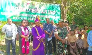 Ground Breaking Pembangunan Jembatan Perintis Garuda Dan Jembatan Beton, Dandim 1312/Talaud, Letkol Arh. Yanuar Yudistira Hadiri Di Tengah Masyarakat