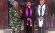 Babinsa Kelurahan melonguane Serda.Jenri.Thomas Ikuti Ibadah Minggu di Gereja Paradise Taman Kasih Melonguane