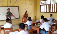 Babinsa Gelar Kegiatan TNI-Sahabat Pelajar di SMA Negeri 1 Gemeh di bambung