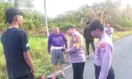Respons Cepat Subuh Hari, Personel Polres Talaud Evakuasi Korban Laka Tunggal di Jalur Tarun-Pampalu. 