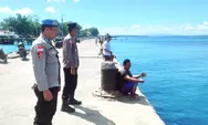 Pasca Gempa M 7,2: Kapolsek Melonguane Turun Langsung Pantau Kondisi Pesisir, Pastikan Situasi Aman