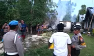 Si Jago Merah Hanguskan Rumah di Melonguane Timur, Personel Polres Talaud Bergerak Sigap
