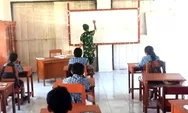 Babinsa Peduli Pendidikan Ajarkan Pendidikan Pancasila