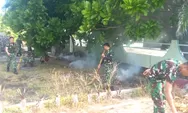 TNI peduli “Jumpa Berlian” (Jumat pagi bersih lingkungan) bersihkan halaman Monumen pahlawan nasional SANTIAGO