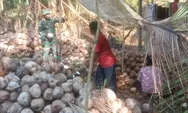 Bantu warga Binaan Olah Hasil Kelapa, Koramill 05/Essang Laksanakan Giat Pendampingan