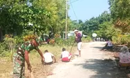 Babinsa Bersama Masyarakat Desa Dampulis Melaksanakan Karya Bhakti