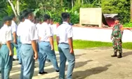 Babinsa Koramil.1312-05/Essang, Koptu Alpret Donal Pusud Laksanakan Giat TNI Sahabat Pelajar