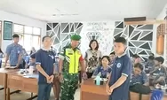 Babinsa Kelurahan Melonguane Sertu Herces Ladi Dampingi Penyaluran Makanan Bergizi Gratis di Sekolah