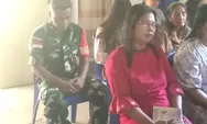 Tingkatkan Kemanunggalan, Babinsa Koramil 1312-03/Beo, Sertu Julianus Suluge Bersilaturahmi dan Ibadah Bersama Jemaat
